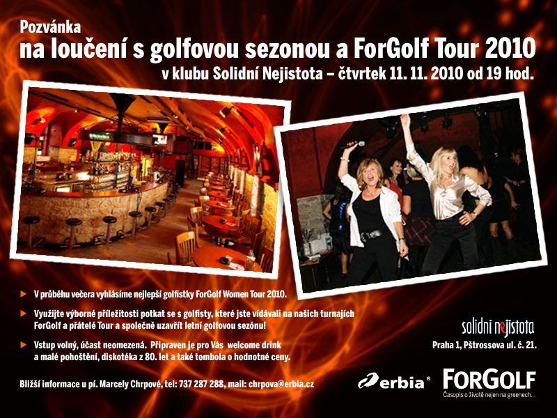 Loučení s golfovou sezónou a ForGolfTour 2010 Loučení s golfovou sezónou a ForGolfTour 2010